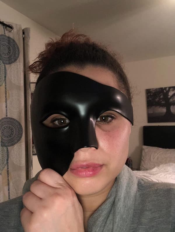Maskerade Retro Fantomet på Operaen Enøyd Halvansiktskostyme, Antikkgull