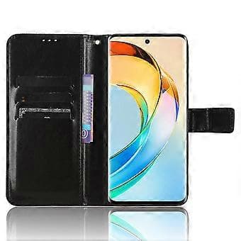 For Honor X50 Leather Phone Stand Case Scratch-Protective Mobile Phone Cover Wallet Case (Style A)