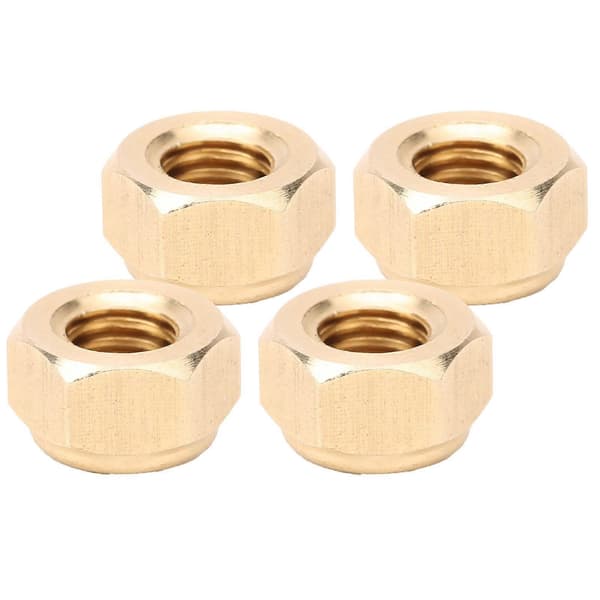 50pcs Self-Locking Nut Pure Copper Durable Anti-Loose Fastener Hardware Accessories (M6)