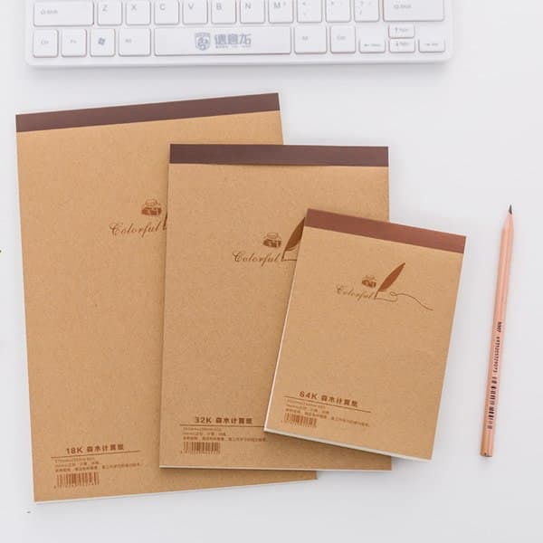 Drawing Paper Drawing Pad Portable Sketchbook for Kids Adults Drawing Sketching - 64K