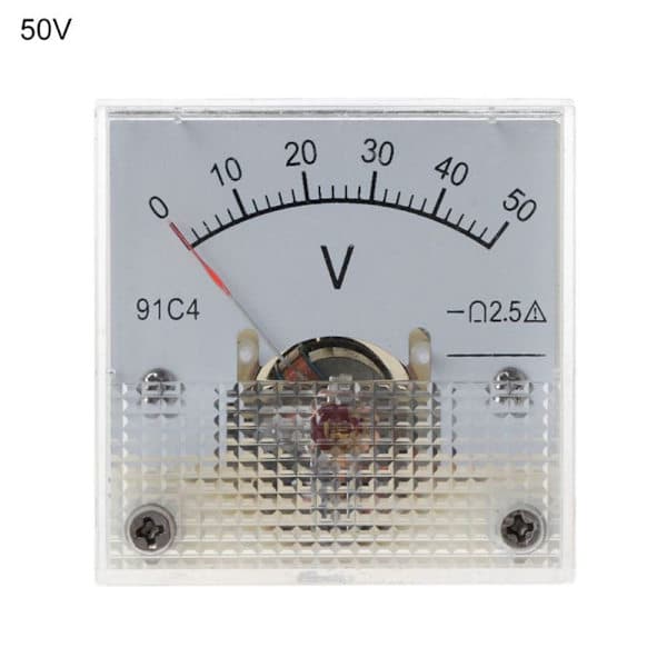 DC voltmeter Analog panelmåler 0-250V 0-250V 0-50V 0-50V 0-50V