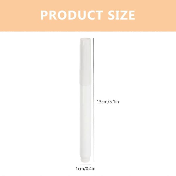 20 Pcs Practical White Chalk Markers Portable Writing Chalk Pens Comfortable Grip Liquid Chalk Pens