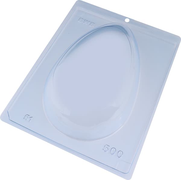 Pralinform Stort Egg 500g Sjokoladeform - BWB 51 - 3-delt form Transparent transparent
