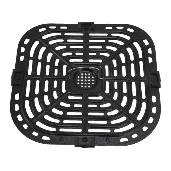 Firkantet 24x23cm Airfryer Erstatningsgrillpande 304 Rustfrit Stål Airfryer Erstatningsplade (FMY)