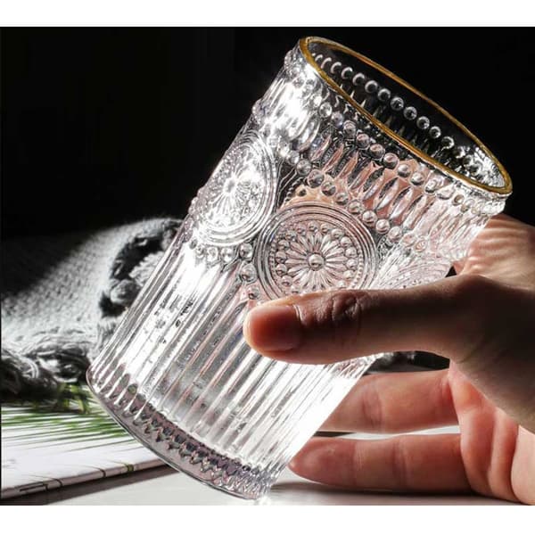 Sett med 2 glass - 400ml Transparent transparent
