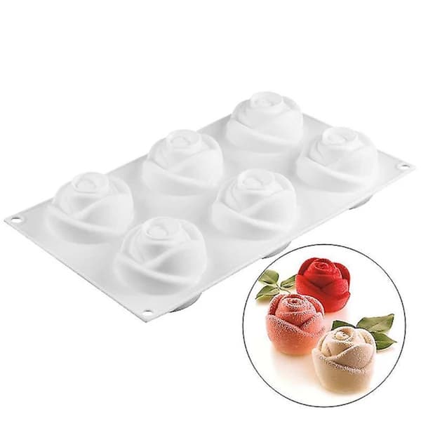 Silikonform for Bakverk, Cupcakes og Sjokolade Roser