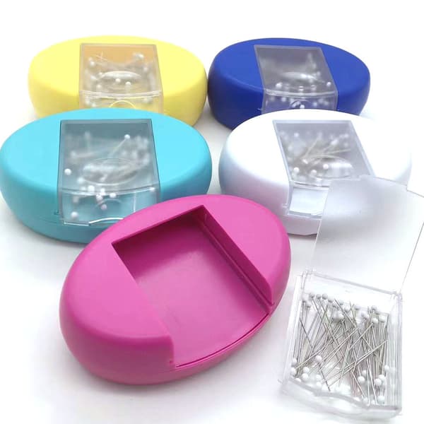 Magnetic Pin Cushion with Tray - Turquoise - Strong Magnetic Sewing