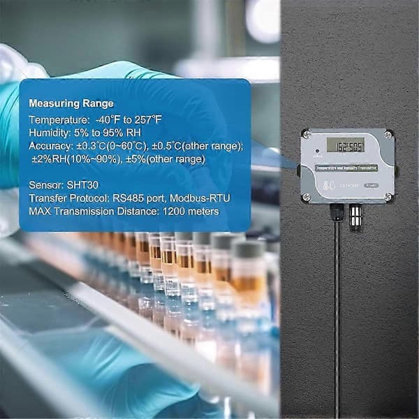 RS485 Modbus RTU Digital Temperature and Humidity Sensor - Industrial Grade-FA-