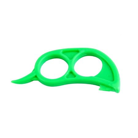 3 stk. Appelsinskræller grøn green Plast