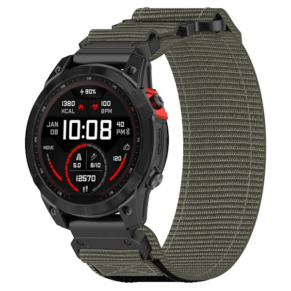 Garmin 20 mm kellon ranneke, nylon, harmaa