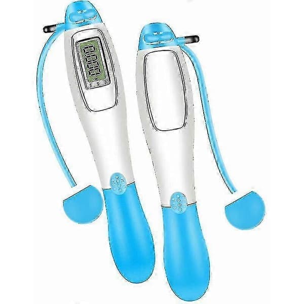 Pyzl Wireless Jump Rope, Electronic Counting Wire Rope (Blue Wireless) Gift