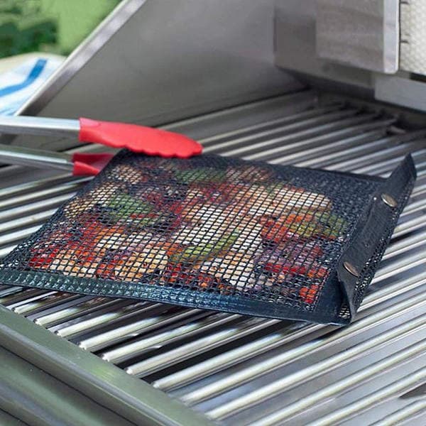 2X Grillposer, Netposer til Grillning Sort One Size