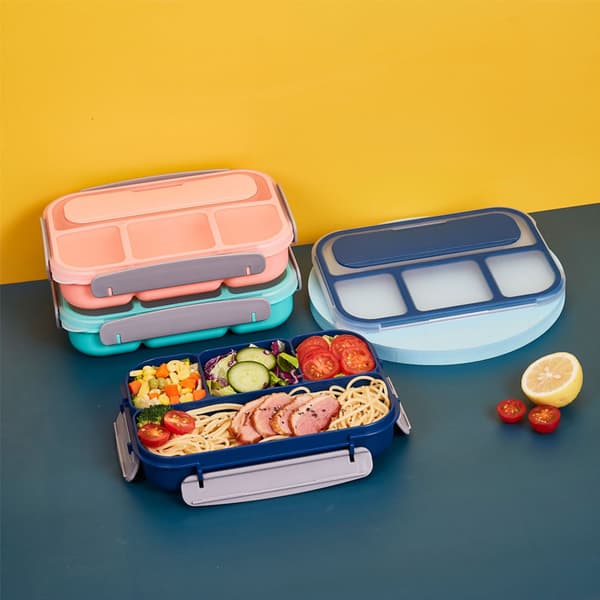 Bento matboks for voksne, menn og kvinner, Bento matboks for gutter og jenter til skolen, matbeholder for voksne med