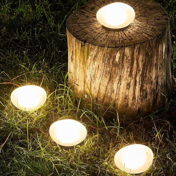 Solar lamp stone warm white / garden lighting solar / decorative