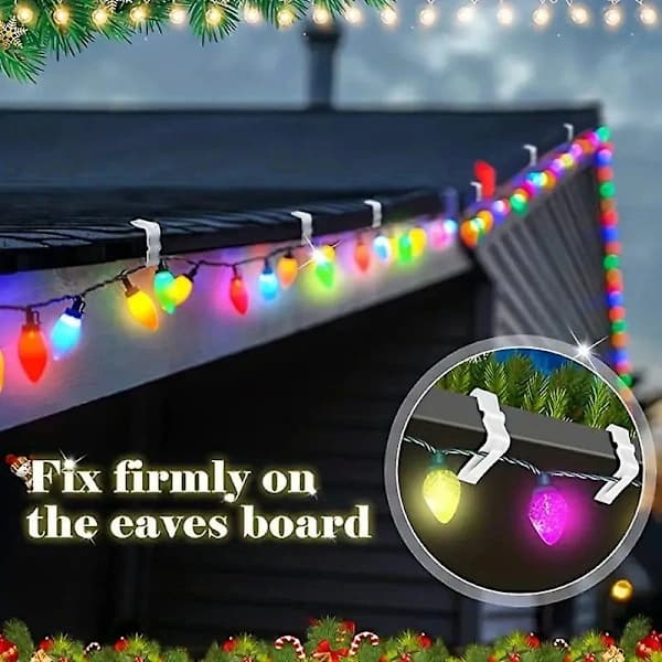 Christmas Decoration Outdoor Light String Plastic Clip Waterproof Clip