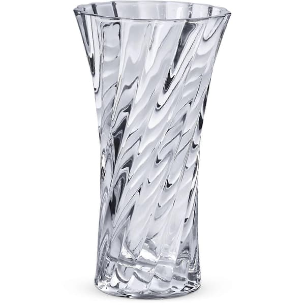 Krystal-look Rosenvase, til stuen, hvirveldesigngave