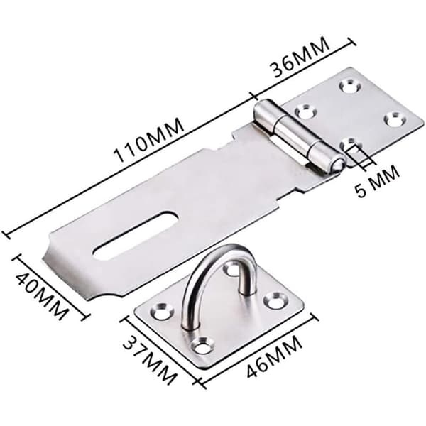 Heavy Duty Stainless Steel Door Latch with Screws - Compatible with Various Brands