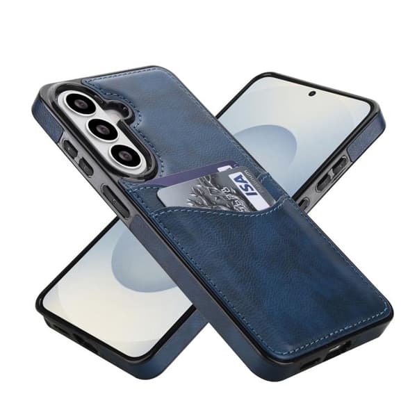 Samsung Galaxy S26 5G Fodral med Litchi Läder Kortfack