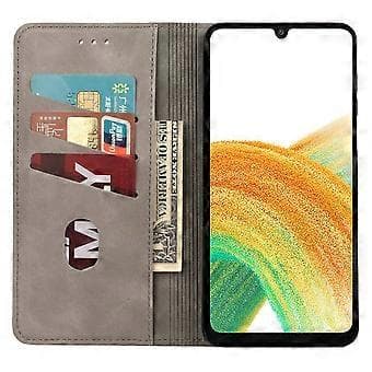 Mobildeksel til Samsung Galaxy A55 5G i PU-skinn, støtsikkert, lommebokdesign (Stil E)