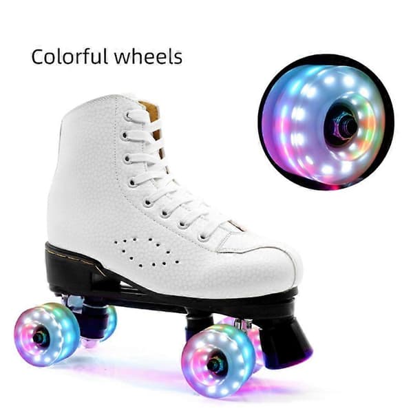 4 Roller Skate Wheels 58mm X 32mm Luminous Quad Roller Skate Wheels Outdoor Roller Skates Luminous Wheels Blue