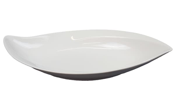 Porcelænsfad / Dyb Tallerken Blødt Løv - 4-pak Vit 4000