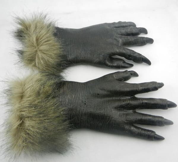 Nymodige varulvshender for voksne Unisex Brun One Size
