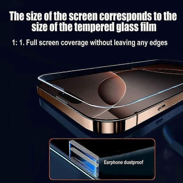 2025 iPhone 16 Pro Max hærdet glas - skærmbeskytter gennemsigtig iPhone 16 Pro Max