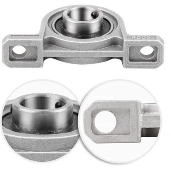 Kulelagerenhet, kulelager, sinklegeringslager, kulelagerenhet, kulelager, med solid støpejernsbase (Størrelse: 20mm)