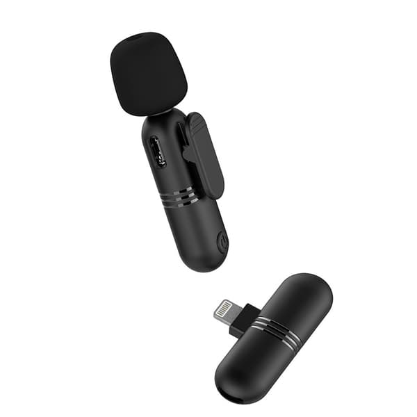 Langaton Lavalier-mikrofoni, 2,4 GHz Mini Mic Wireless Lavalier a