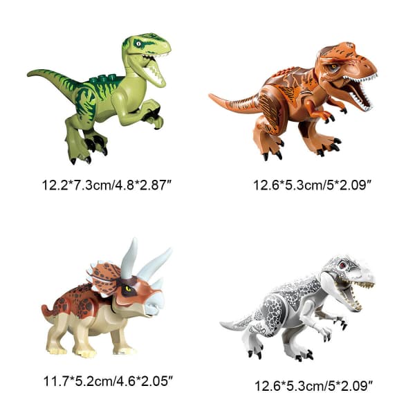 8x Jurassic World T-Rex Dinosaurusten Rakennuspalikkalelu [JUN]