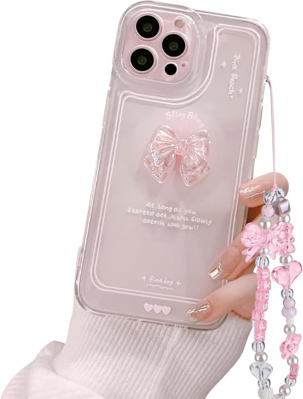 3D Rosa Rosett Ultratynt Klart Glitterdeksel for iPhone, Stilig Damedesign[JUN] iPhone 11 Pro iPhone 11 Pro