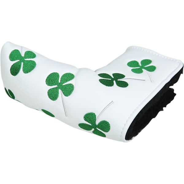 Sport Vit Grön Shamrock Lyckoklöver Putter Head Guard Fyrklöver Head Guard