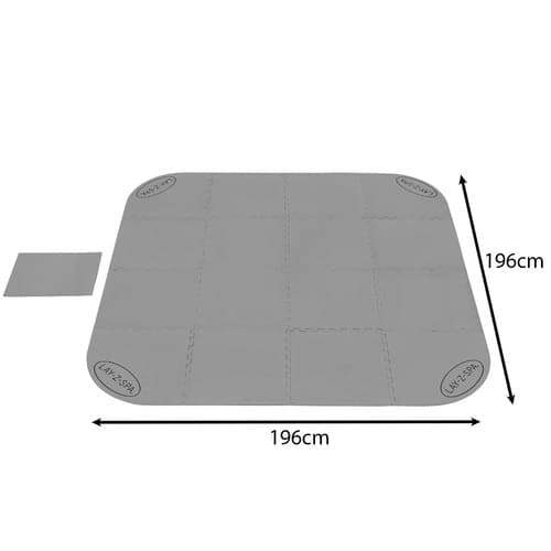 Skumbeskyttelsesmåtte til Lay-Z-Spa, 196x196 cm, polyethylen