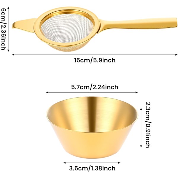 2,2\" Guld Matcha Sigte Lille til Metal