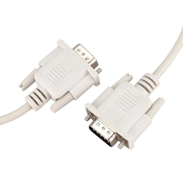 1,4 m RS232 DB9 9-bens til VGA Video 15-bens adapter