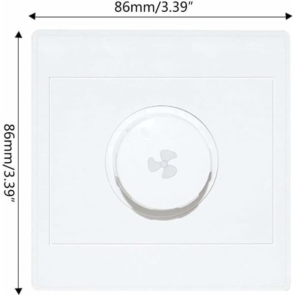 220V 10A Ceiling Fan Speed Controller, Compatible with 15-300W Dimmers, Wall Switch for Smooth Speed Adjustment