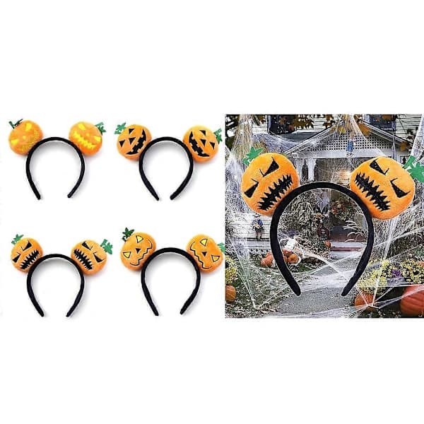 Halloween Fun Pumpkin Headband Happy Halloween Party Decorations Cartoon 2 2