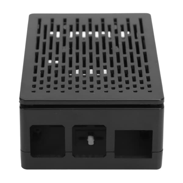 Protective Case for Raspberry Pi 4B ABS Case Reserved All Ports for HDMI USB A/V Black