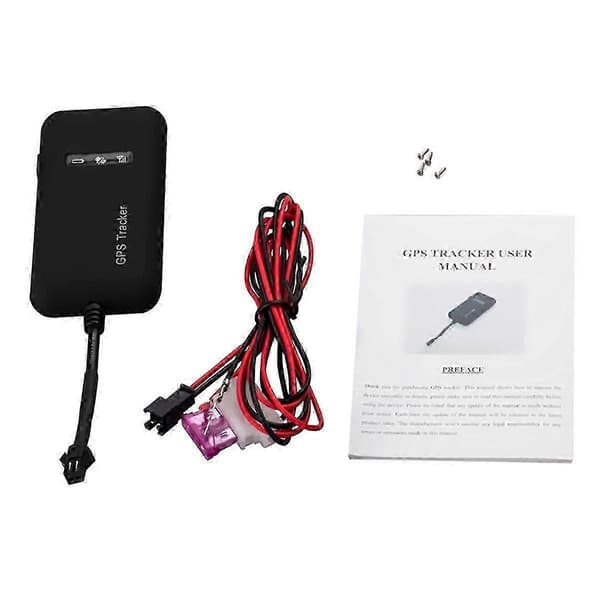 GT02A 12V-36V Mini GPS/GSM/GPRS SMS Bil GPS Tracker i sanntid Posisjonering Støtter Google Maps Lenke Svart Svart
