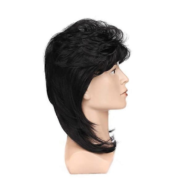 Mullet Peruk Halloween Cosplay Kostym Peruker för Maskerad