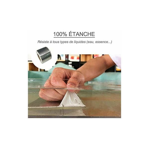 ALUMINIUM TAPE: Hyper-durable and waterproof tape with strong adhesion for cracks, leaks, holes (5cm 5m)