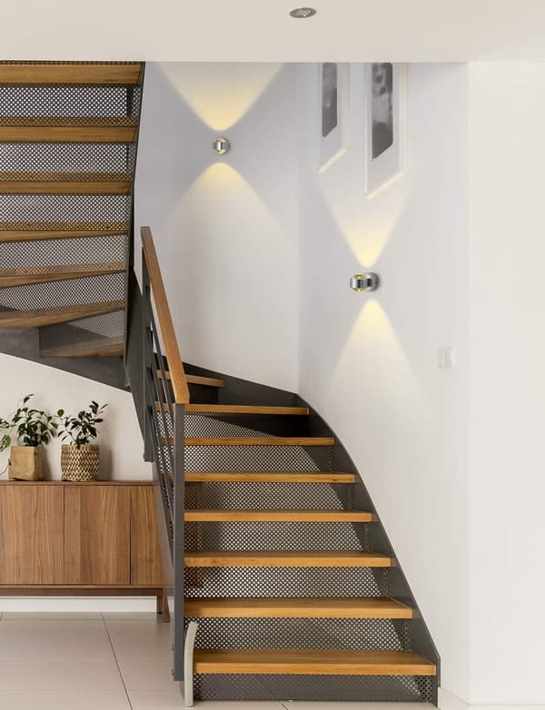 6W LED-vegglampe halv glob varmhvit [Energiklasse A+]