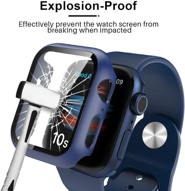 2-pak hårdt etui til Apple Watch SE/Series 6/5/4 40mm med 9H Te