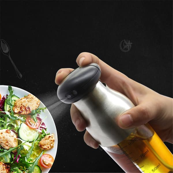 Olje- og eddikspray med dobbeltkammer - Sunt PC-materiale