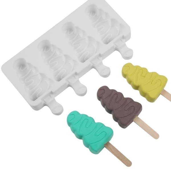 Silikonimuotti joulukuusijäätelöille - Bakecake Vit white
