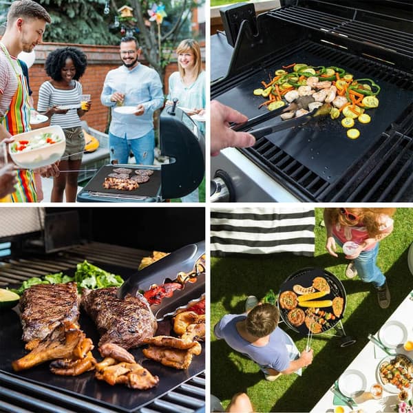 Grillmattor (10-pack), Premium och återanvändbara grillmattor