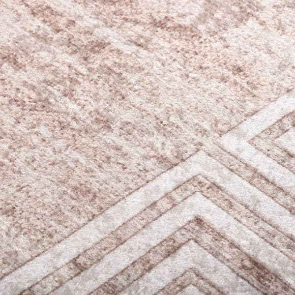 vidaXL Teppe vaskbart 80x300 cm beige Beige beige