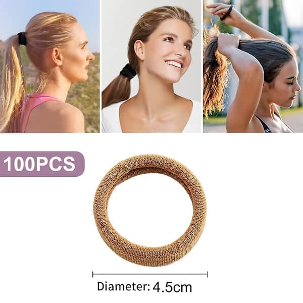Hårbånd for kvinner, sømløse hårbånd, hårstrikker, hårtilbehør for jenter, ca. 100 stk Stil 6