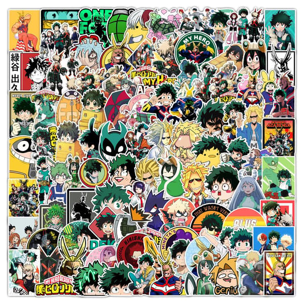 100 kpl tarroja - Hero Academia -hahmoja
