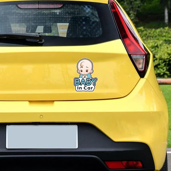 4 kpl Baby in Car -tarroja, autotarra